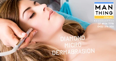 Diamond Microdermabrasion is the first step to all facial treatments, available at Man Thing in Rockhampton