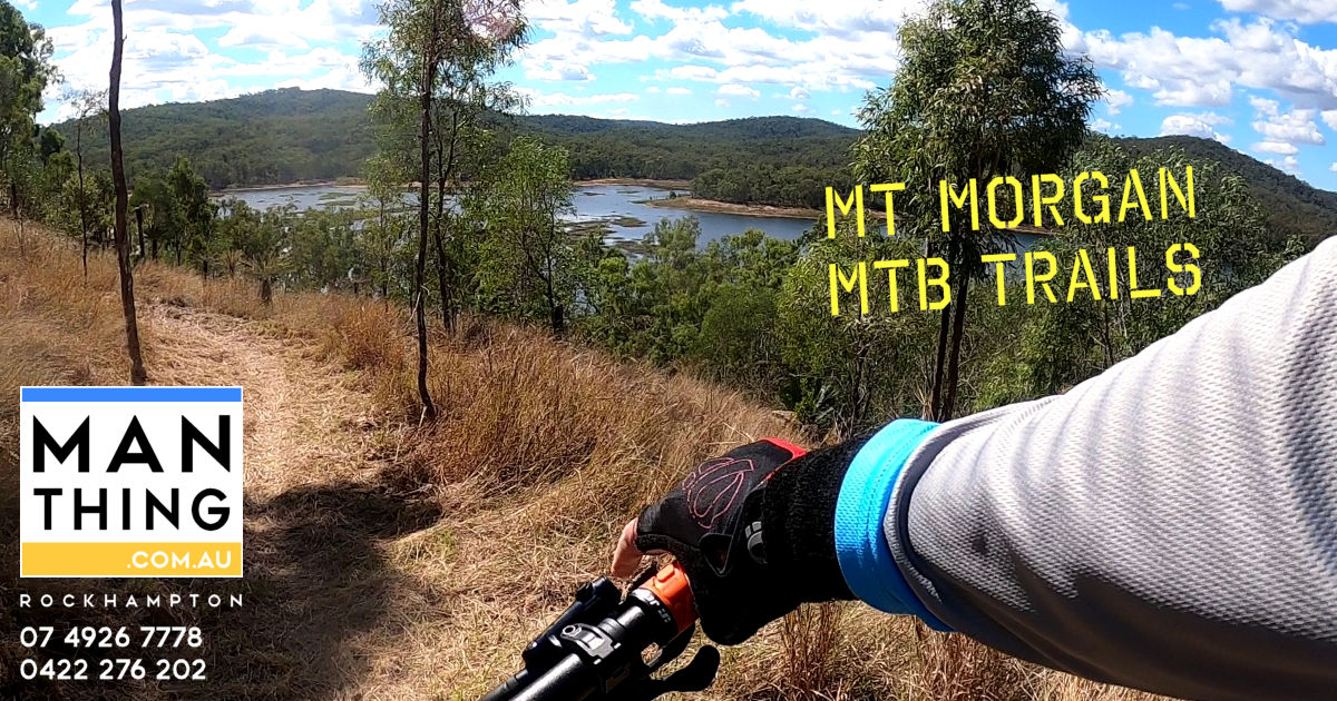 Bungoona trail at Mt Morgan MTB Trails provides a beautiful view of the freshwater dam below.