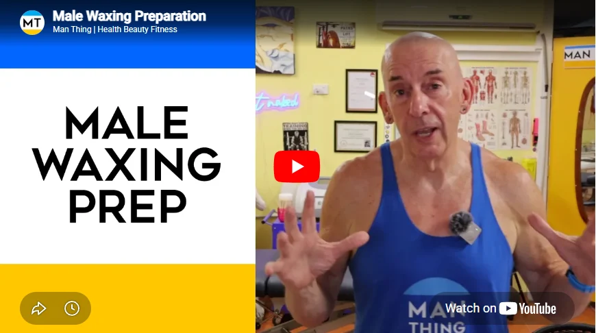 Play Male Waxing Preparation Video